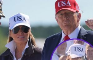 Melania Trump yells one-word phrase during 250th Navy anniversary leaving people seriously muddled