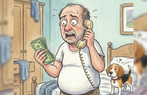 Grandma and Grandpa were visiting their kids overnight