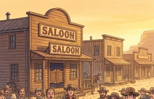 An old woman walked up and tied her old mule to the hitching post.