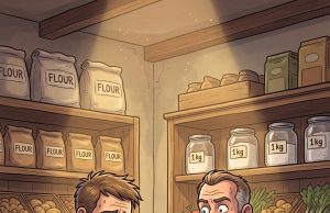 A working-class man’s wife used to bake loaves of bread,