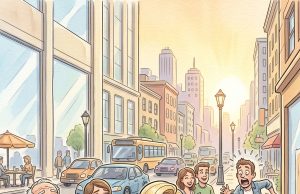 A blonde lady motorist was about two hours from San Diego