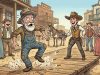 An Old Prospector Shuffled Into The Town.
