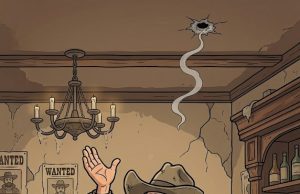 A Cowboy Rode Into Town.