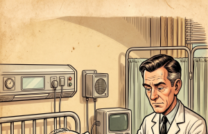 A wealthy but stingy old man was lying on his hospital bed.