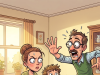 A family was having a dinner and one of their sons started telling a story.